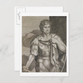 Nero Claudius Caesar Emperor van Rome 54-68 AD Briefkaart (Voorkant / Achterkant)