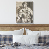 Nero Claudius Caesar Emperor van Rome 54-68 AD Canvas Afdruk (Insitu (Slaapkamer))