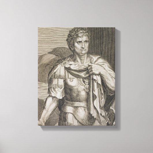Nero Claudius Caesar Emperor van Rome 54-68 AD Canvas Afdruk (Voorkant)