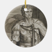 Nero Claudius Caesar Emperor van Rome 54-68 AD eng Keramisch Ornament (Achterkant)