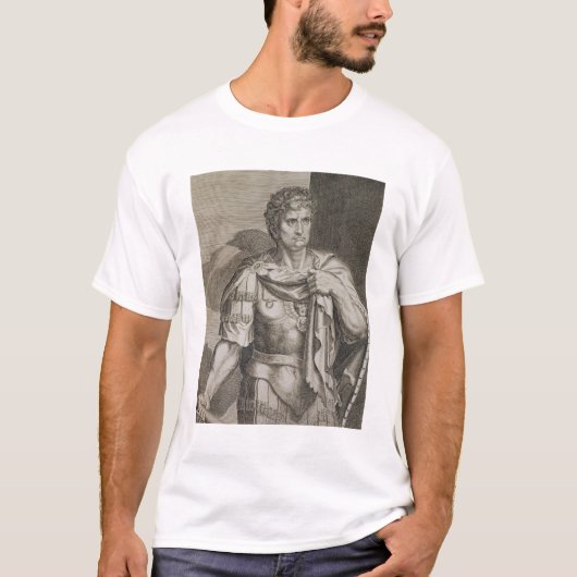 Nero Claudius Caesar Emperor van Rome 54-68 AD eng T-shirt (Voorkant)