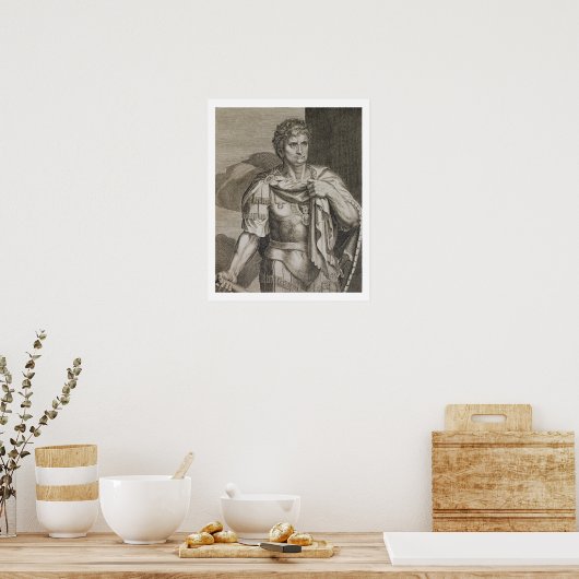 Nero Claudius Caesar Emperor van Rome 54-68 AD Poster (Keuken)