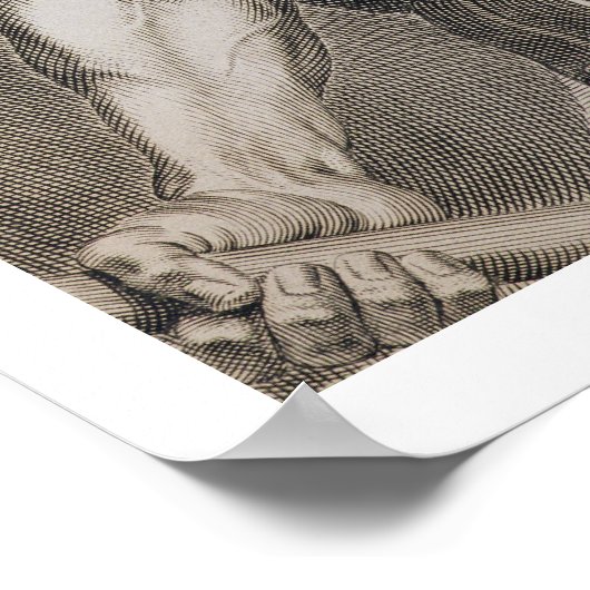 Nero Claudius Caesar Emperor van Rome 54-68 AD Poster (Hoek)