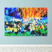 Nero Fiddled...door Maxwell Kerr Canvas Afdruk (Insitu (Houten vloer))