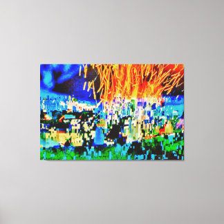 Nero Fiddled...door Maxwell Kerr Canvas Afdruk