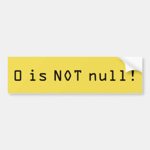 Nero is geen Null-bumper sticker