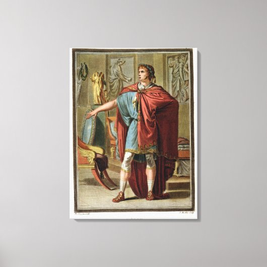 Nero, kostuum voor Britannicus Canvas Afdruk (Voorkant)