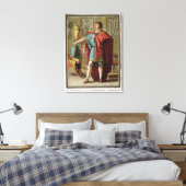 Nero, kostuum voor Britannicus Canvas Afdruk (Insitu (Slaapkamer))
