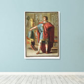 Nero, kostuum voor Britannicus Canvas Afdruk (Insitu (Houten vloer))