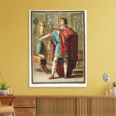 Nero, kostuum voor Britannicus Canvas Afdruk (Insitu (Woonkamer))