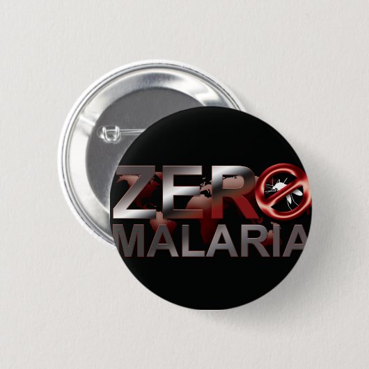 Nero Malaria Button (Voorkant /achterkant)