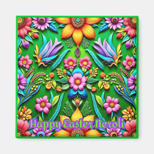 NEROLI ~ Gelukkig Pasen ~ Bloemige Groet ~ Magneet