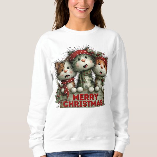 Nerry Christmas Cats Trui (Voorkant)