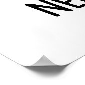 Nerve Funny Nerveus Nerveus Pun Poster (Hoek)