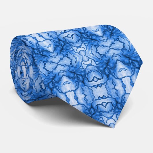 Nerve Stropdas (in blauw) (Opgerold)