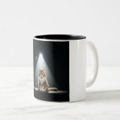 Nerveuze Cat Open Mic Two-Tone Mok (Voorkant rechts)