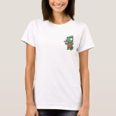 Nervous Chameleon Painting Brick Wall Camouflage T-shirt (Voorkant)