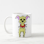 Nervous Chihuahua Cartoon Koffiemok (Links)