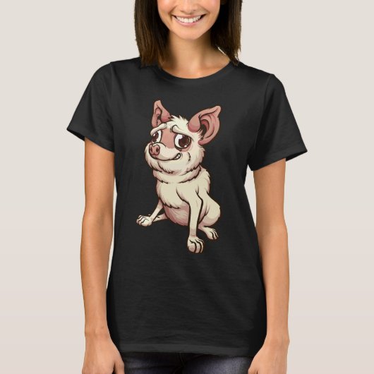 Nervous Chihuahua T-shirt (Voorkant)