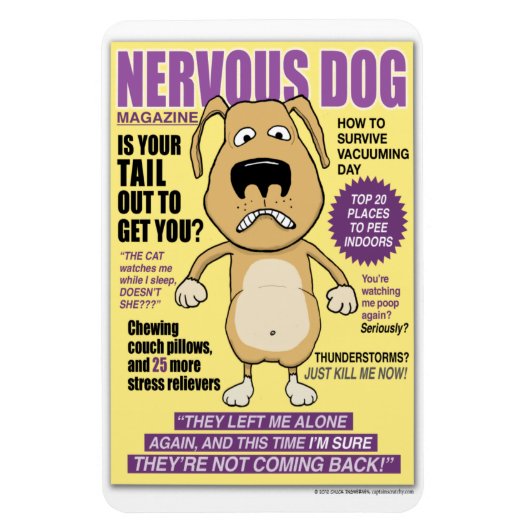 Nervous Dog Magazine 4'' x 6'' Fotomagneet Magneet (Verticaal)