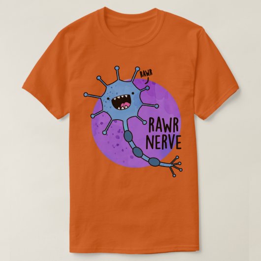 Nervus rawr Schattige zenuwpun 1 T-shirt (Design voorkant)