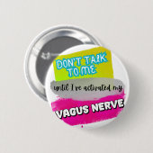 Nervus vagus stimulatie anti angst ontspannen gevo ronde button 5,7 cm (Voorkant /achterkant)