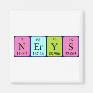 Nerys periodieke table name magnet