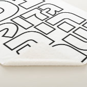 Nes Gadol Haya Sham - Hebrew Dreidel Chanukah Sherpa Deken (3/4)