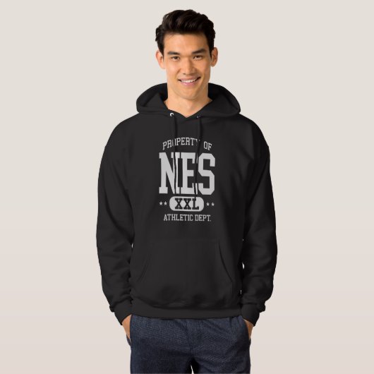 NES Retro Athletic Property Dept Hoodie (Voorkant volledig)