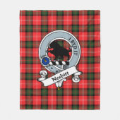 Nesbitt Clan Badge Tartan Pset Fleece Deken (Voorkant)