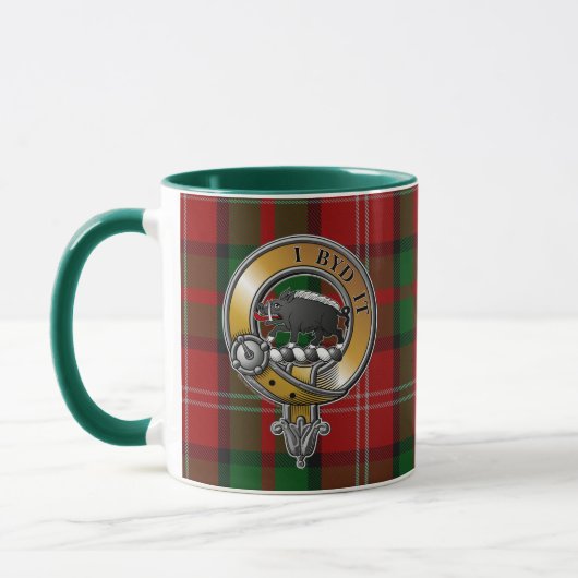 Nesbitt Tartan & Badge Mok (Links)