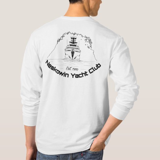 Neskowin Yacht Club - Het Super Yacht T-shirt (Achterkant)