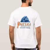 NESRA 100% Katoen T-Shirt - Logo met creatie (Achterkant)