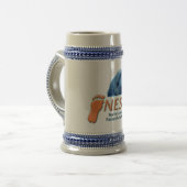 NESRA Custom Stein - Logo met creatie Bierpul (Voorkant links)