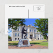 Ness County, Kansas, Hof van Justitie Briefkaart (Voorkant / Achterkant)