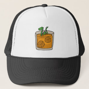 Ness Monster vergrendelen in Scotch Whiskey Glass Trucker Pet