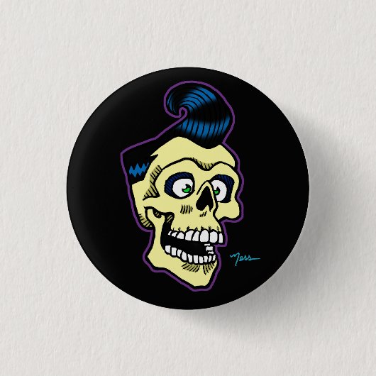 Ness Rockabilly 00 Ronde Button 3,2 Cm (Voorkant)