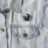 Ness Rockabilly Zombie Ronde Button 3,2 Cm (In situ)
