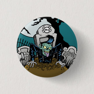 Ness Rockabilly Zombie Ronde Button 3,2 Cm