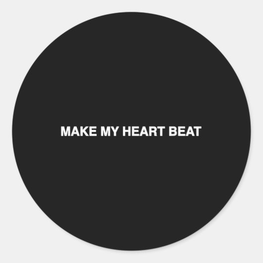 Nessa Barrett Heart Beat Lyric Ronde Sticker (Voorkant)