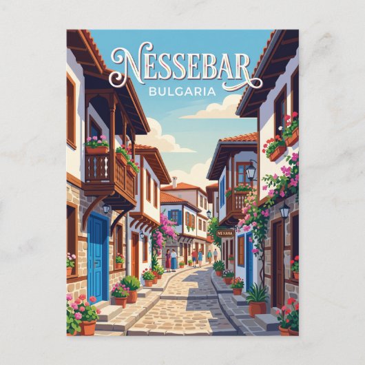 Nessebar Bulgarije Briefkaart (Voorkant)