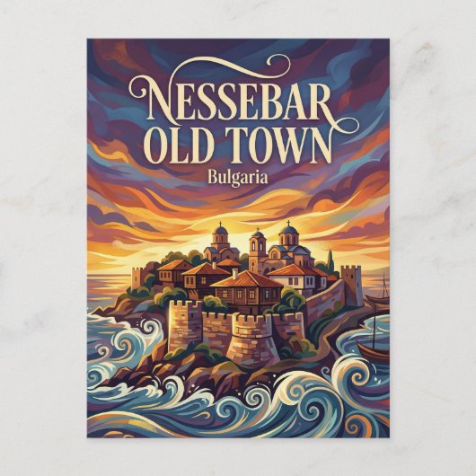 Nessebar Oude Stad Bulgarije Briefkaart (Voorkant)