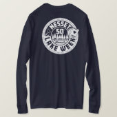 Nesset Kaarten BW voor- en achterhoek T-shirt (Design achterkant)