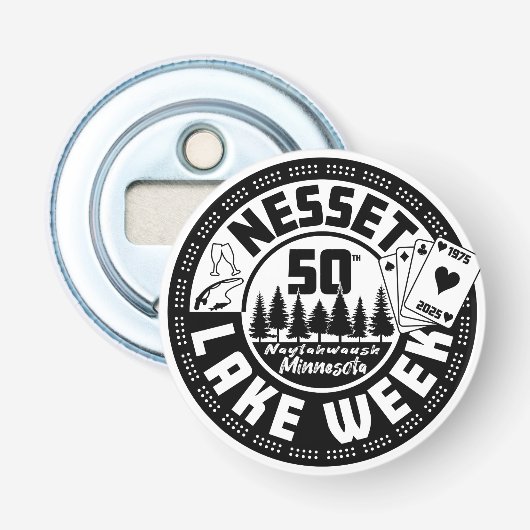 Nesset Kaarten Magnetische flesopener Button Flesopener (Voorkant)