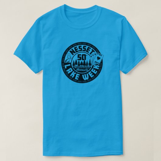 Nesset Kaarten Zwart Front Center T-shirt (Design voorkant)