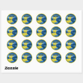 Nesset Reflections-Sticker Ronde Sticker (Vel)