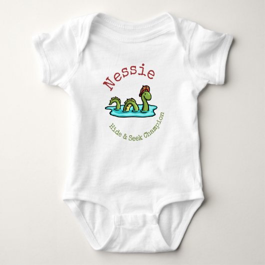 Nessie, de Loch Ness Monster Bodysuit (Voorkant)
