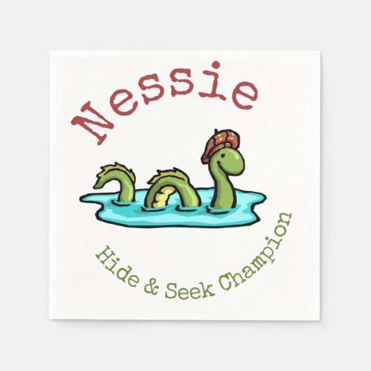 Nessie, de Loch Ness Monster Servet (Voorkant)