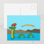 Nessie (Loch het Monster van Ness) Briefkaart (Voorkant / Achterkant)