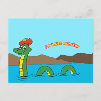 Nessie (Loch het Monster van Ness) Briefkaart
